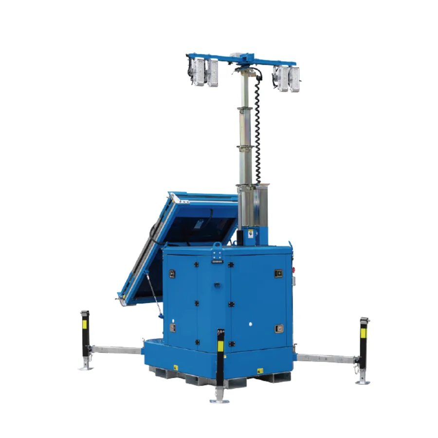 Skid3P-L Mobile Solar Lighting Trailer view 2